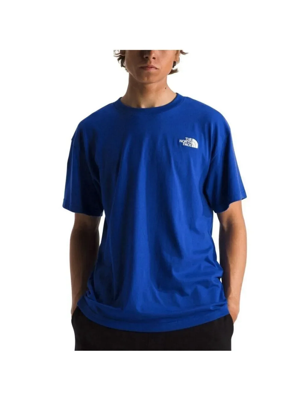The North Face Mens Evolution Box Fit Tshirt Sz XL Blue Short Sleeves